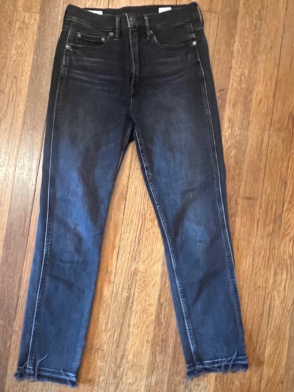 Women's Gap Vintage Slim High Rise Skinny Jeans Black 27/4R